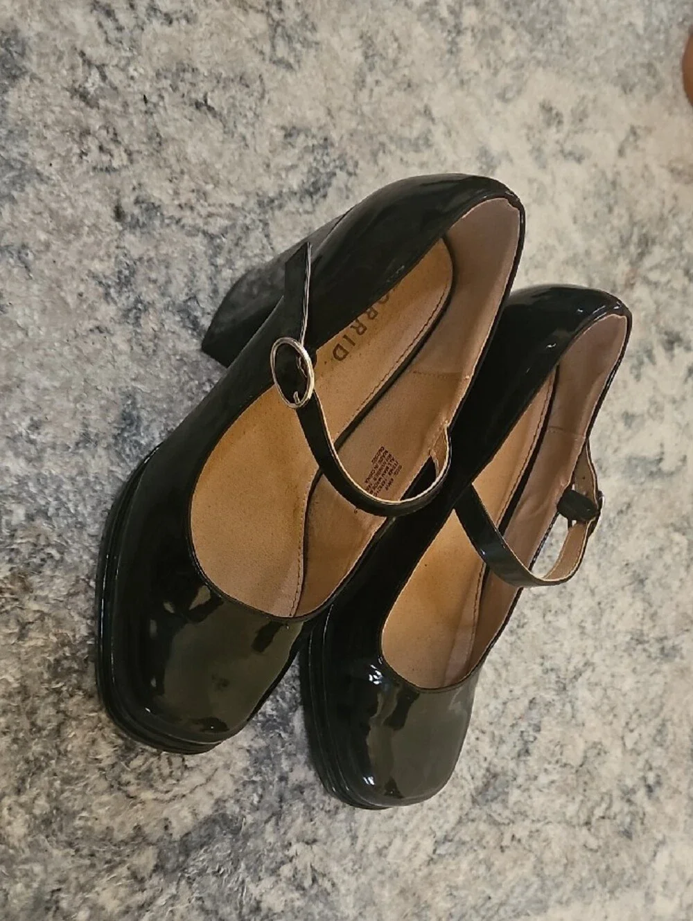 Torrid Black Patent Mary Jane Block Heel Shoes